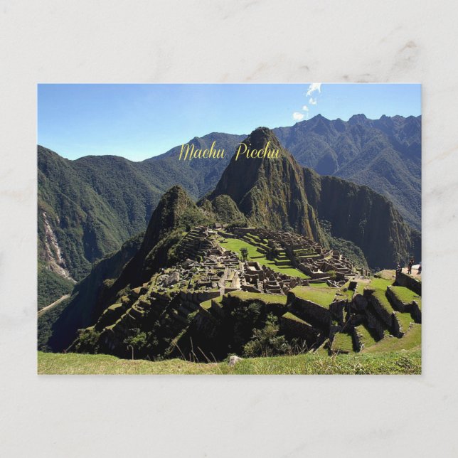 Machu Picchu Vykort (Framsida)