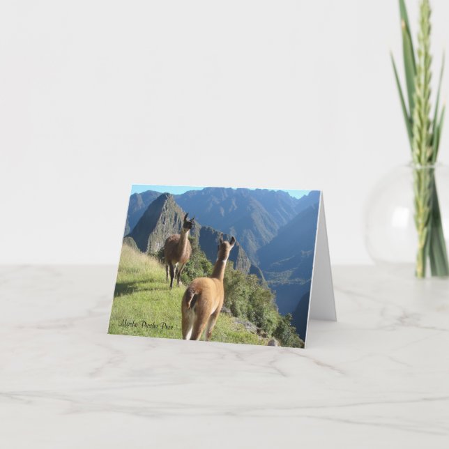 Machu Pichu Notecard Kort (Framsida)
