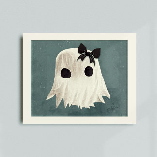 Macie Ghost, Kids Halloween Art Poster