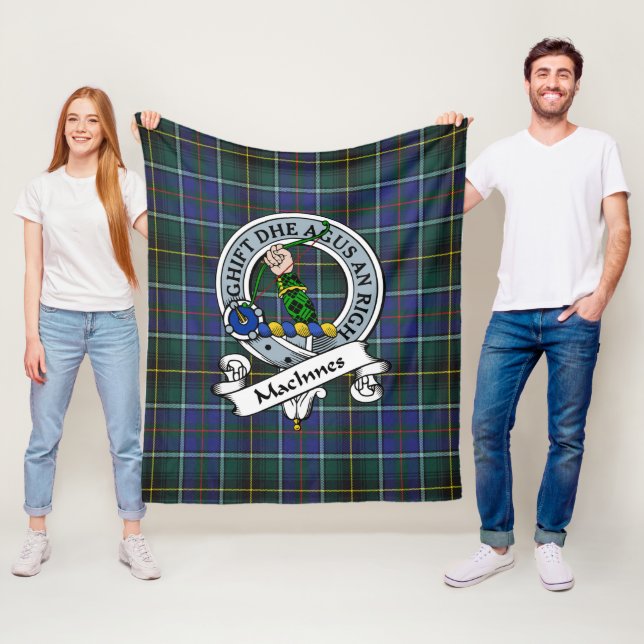 MacInnes Modernt Klanmärke Tartan Rutig Fleecefilt (På plats)