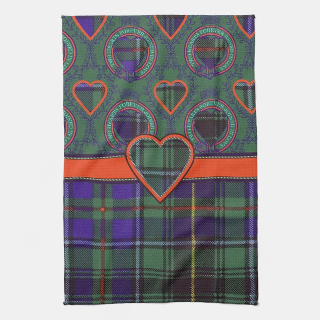 Macinnes skotttartan kökshandduk (Vertikal)