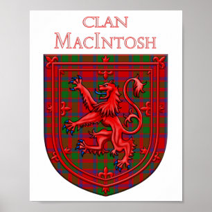 MacIntosh Tartan Scottish Play Lejon Rampant Poster