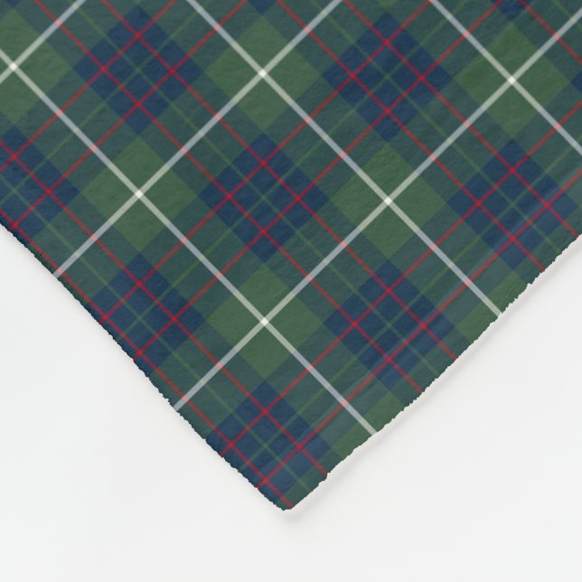 MacIntyre Klan Grönt Hunting Tartan Fleecefilt (Hörn)