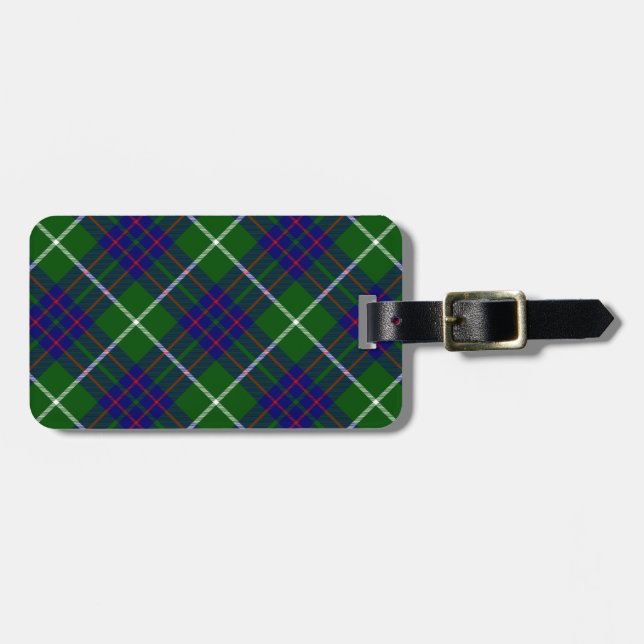 MacIntyre tartan grönt blue plaid Bagagebricka (Horisontell Framsida)