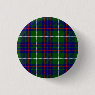 MacIntyre tartan grönt blue plaid Knapp