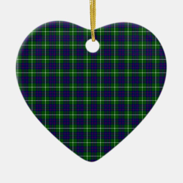 MacIntyre Tartan Julgransprydnad Keramik (Framsidan)
