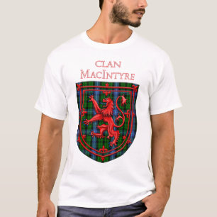 MacIntyre Tartan Scottish Plade Lejon Rampant T Shirt