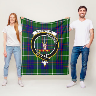 MacIntyreklanens moderna jakt-tartan rutmönster Fleecefilt