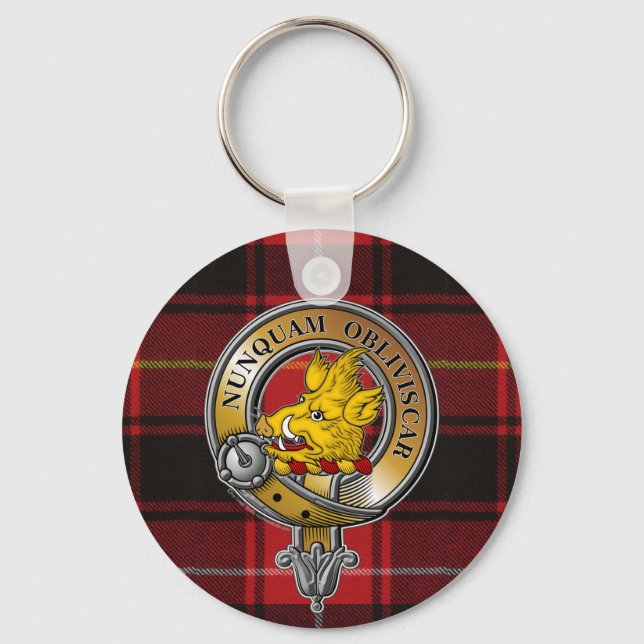 MacIver Tartan & Badge Nyckelring (Framsida)