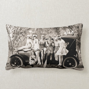 Mack Sennett Badbollar och Tin Lizzie Lumbarkudde