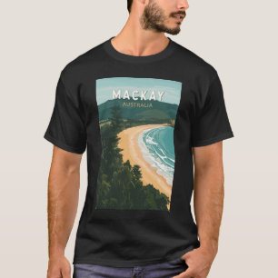 Mackay Australia Travel Art Vintage T Shirt
