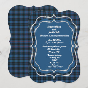 MacKay Blue Ancient Original Tartan Bröllop Inbjudningar