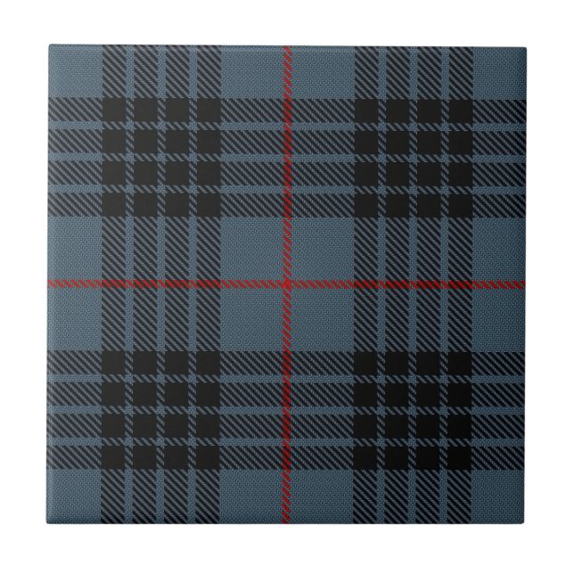 MacKay Blue Tartan Kakelplatta (Framsidan)