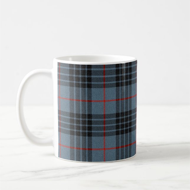 MacKay Blue Tartan Play Scottish Mönster Kaffemugg (Vänster)