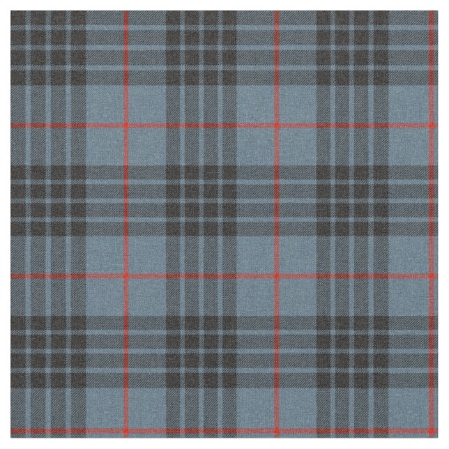 MacKay Blue Tartan Play Scottish Mönster Tyg (Närbild)