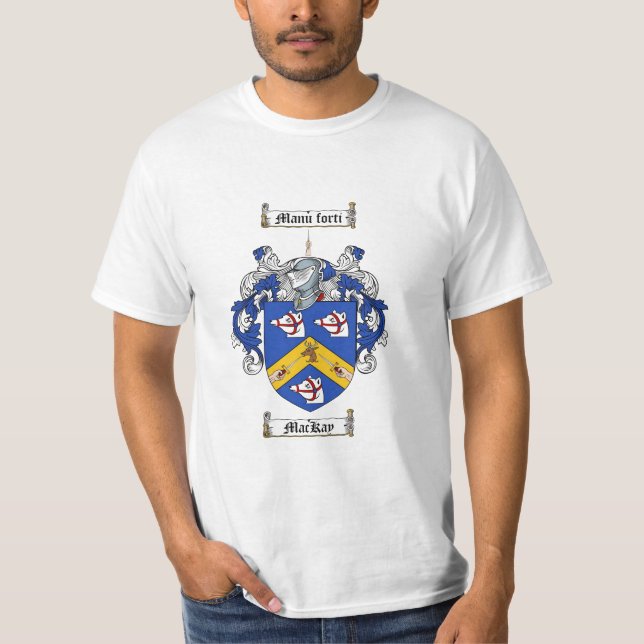 Mackay familjvapensköld - Mackay vapensköld Tee Shirt (Framsida)