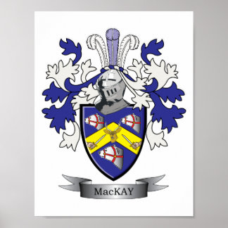 MacKay Family Crest Jackar av Arm Poster