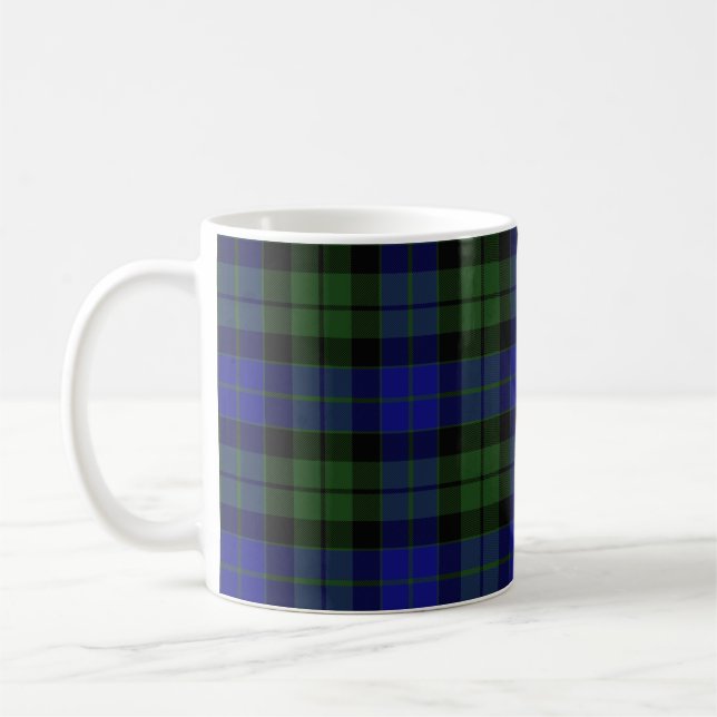 MacKay Grönt Scottish Klan Tartan Play Kaffemugg (Vänster)