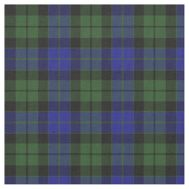 MacKay Grönt Scottish Klan Tartan Play Tyg (Närbild)