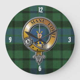 MacKay Tartan & Badge Stor Klocka