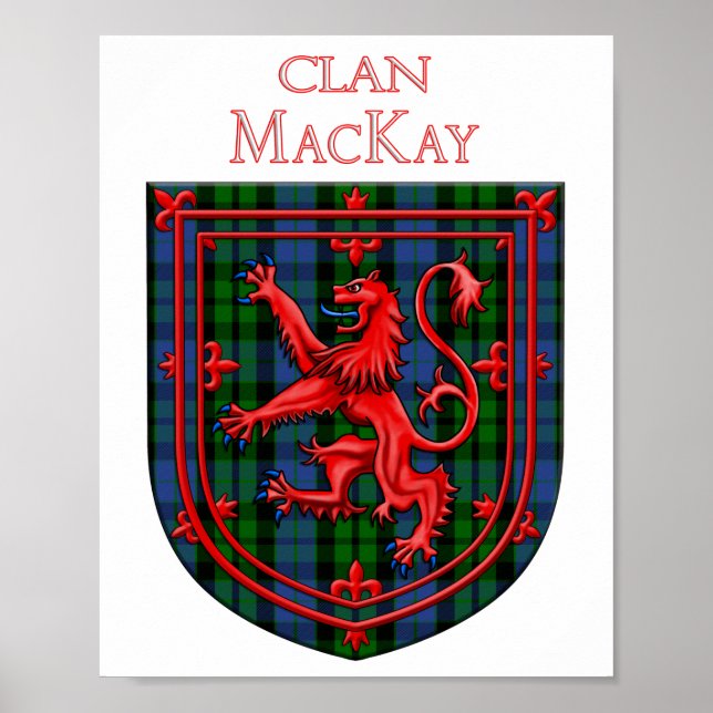 MacKay Tartan Scottish Play Lejon Rampant Poster (Framsidan)