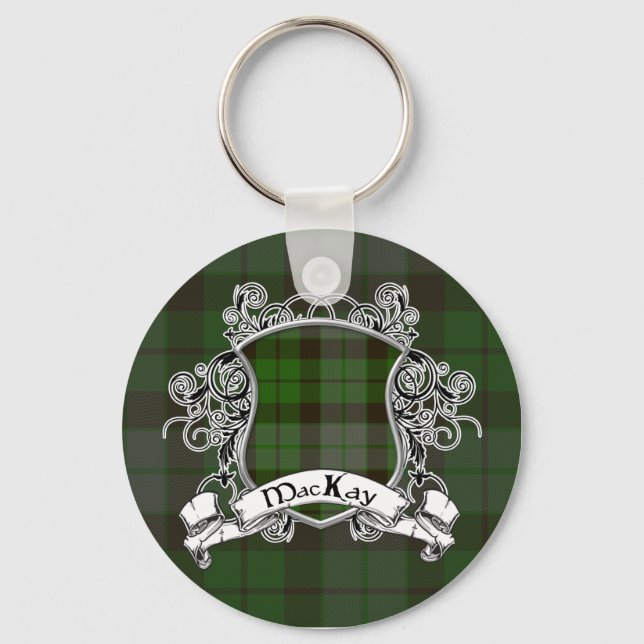 MacKay Tartan Shield Nyckelring (Framsida)