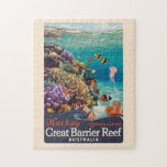 Mackay Underbar Barrier Reef Travel Art Vintage Pussel<br><div class="desc">Resedesign för matrisretro-vektor. Mackay är en stad i Queensland,  på Australiens öster kusten. Utanför kusten är en del av den Underbara barriärreven.</div>