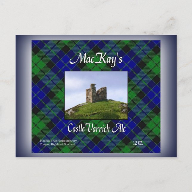 MacKays Castle Varrich Ale Vykort (Framsida)