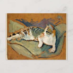 Macke - Katt på Grönten Pillow Vykort