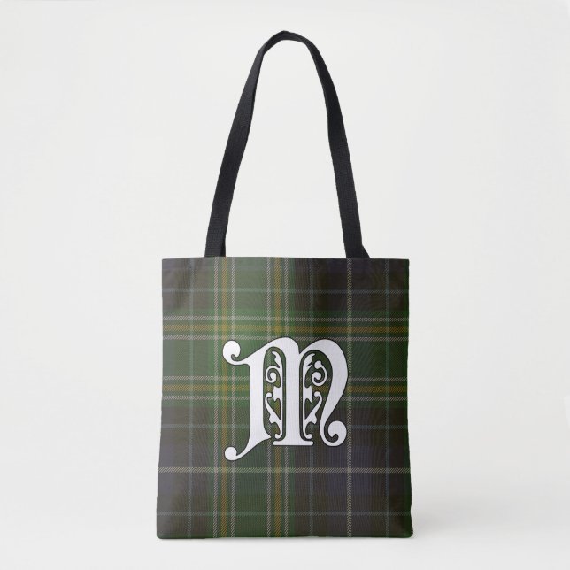 MacKellar Klan Tartan Monogram Tygkasse (Framsida)