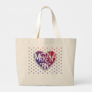Mackenna RN Älskare Heart Tote Jumbo Tygkasse