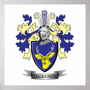 MacKenzie Family Crest Jackar av Arm Poster