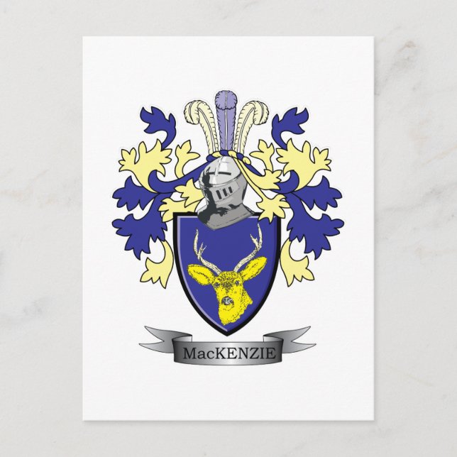 MacKenzie Family Crest Jackar av Arm Vykort (Framsida)