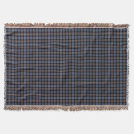 Mackenzie Klan Brown och Blue Reproduction Tartan Mysfilt