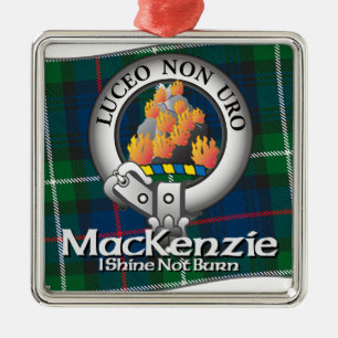 Mackenzie klan julgransprydnad metall