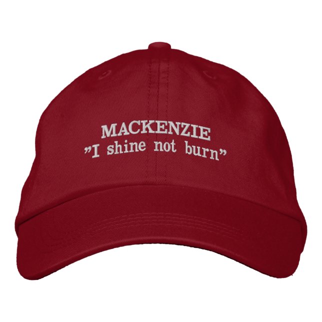 MacKenzie Klan Motto Embroized Hat Broderad Keps (Framsida)