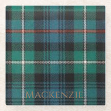 Mackenzie Klan Tartan Glass Underlägg