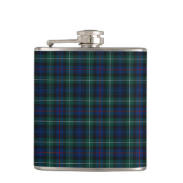 Mackenzie Klan Tartan Navy Blue and Grönt Play Fickplunta