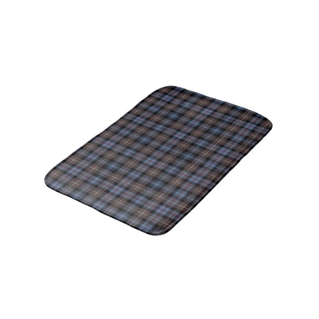 Mackenzie Klan Weasted Blue och Brown Tartan Badrumsmatta (Vinklad)