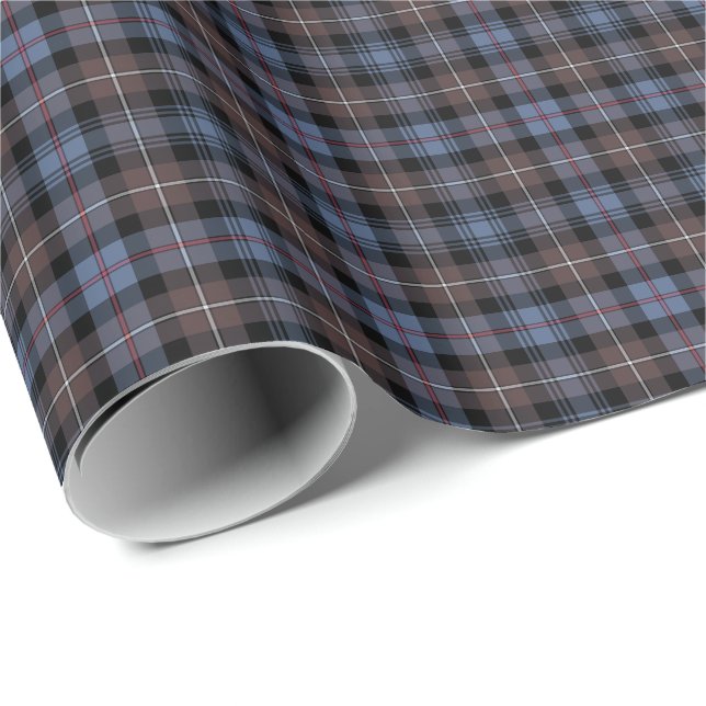 Mackenzie Klan Weasted Tartan Presentpapper (Rullad Hörn)