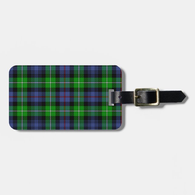 MacKenzie Tartan (aka den Seaforth Bagagebricka (Horisontell Framsida)