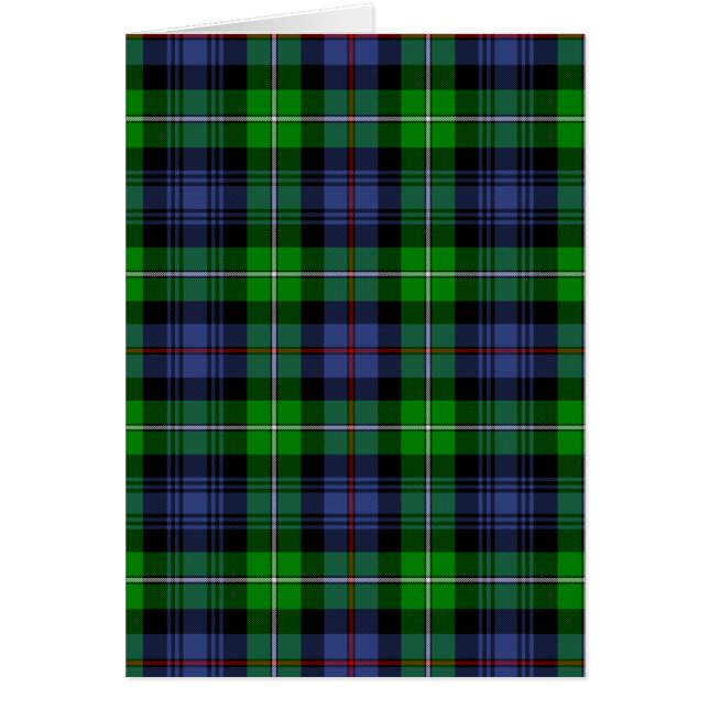 MacKenzie Tartan (aka den Seaforth Hälsningskort (Framsidan)