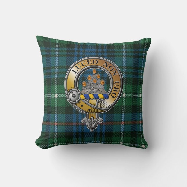 MacKenzie Tartan & Badge Kudde (Framsida)