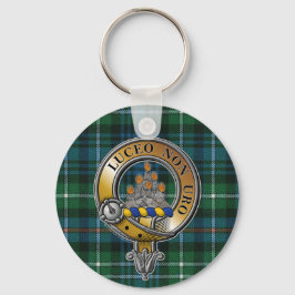 MacKenzie Tartan & Badge Nyckelring