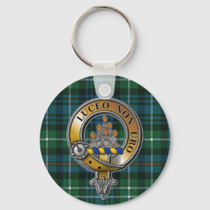 MacKenzie Tartan & Badge Nyckelring