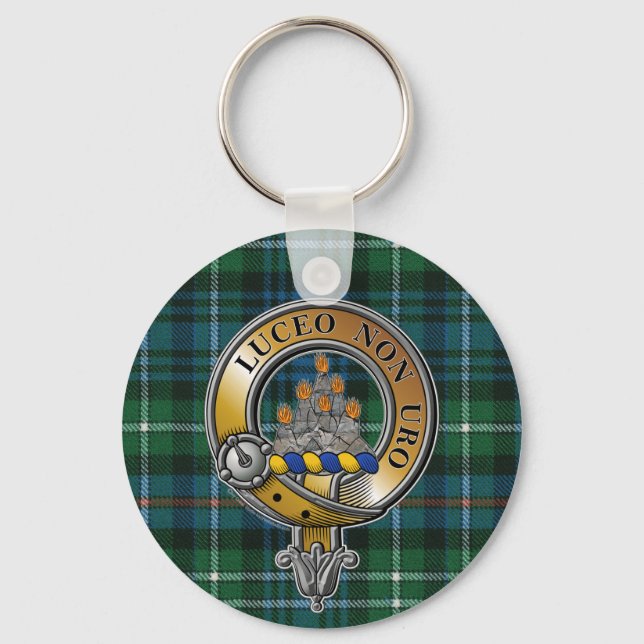 MacKenzie Tartan & Badge Nyckelring (Framsida)