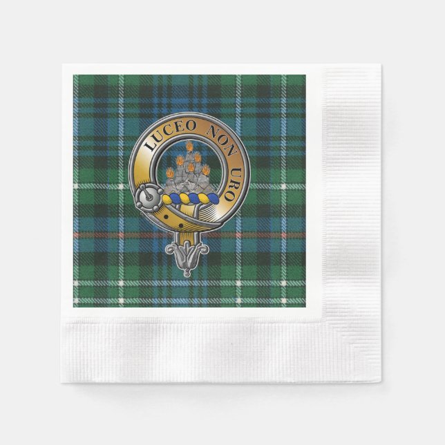 MacKenzie Tartan & Badge Pappersservett (Framsidan)
