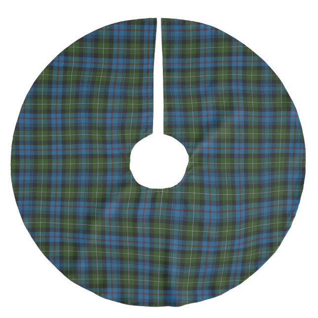 MacKenzie Tartan Play Träd Skirt Julgransmatta Borstad Polyester (Framsidan)