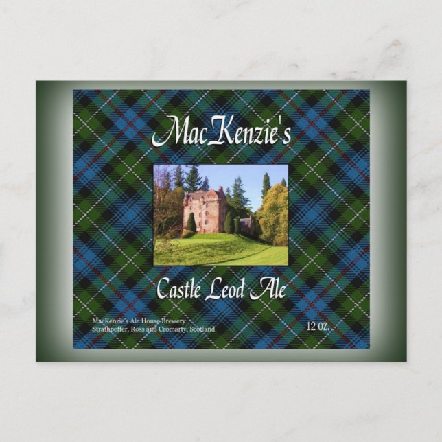 MacKenzies Castle Leod Ale Vykort (Framsida)