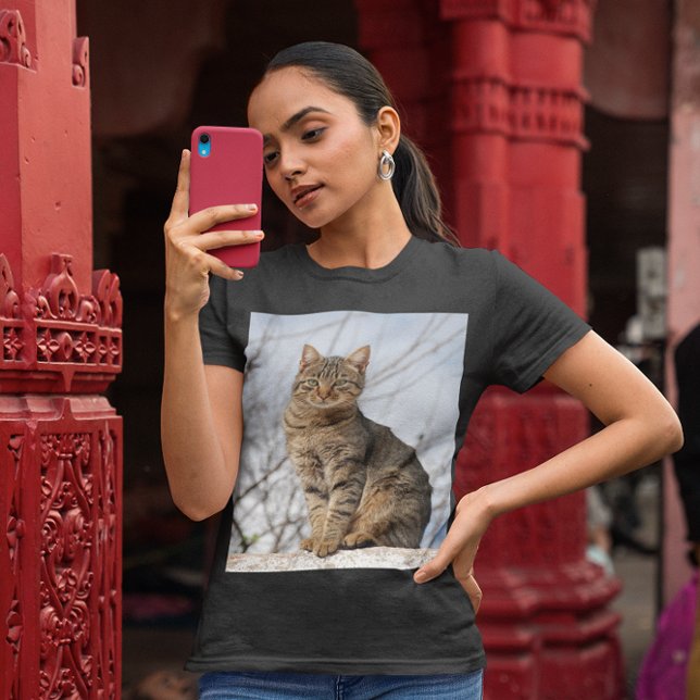 Mackerel Tabby katt T-shirt (Mackerel Tabby Cat Womens T-Shirt)